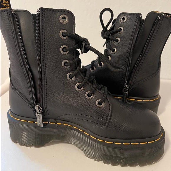 Dr. Martens Jadon III Pisa Leather Platform Boots - Picture 4 of 6